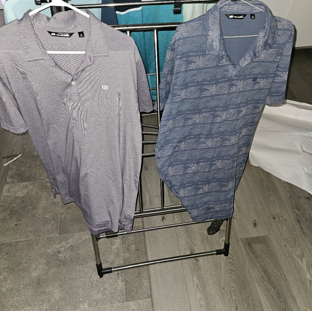 Men's Blue and Gray Polo Shirts